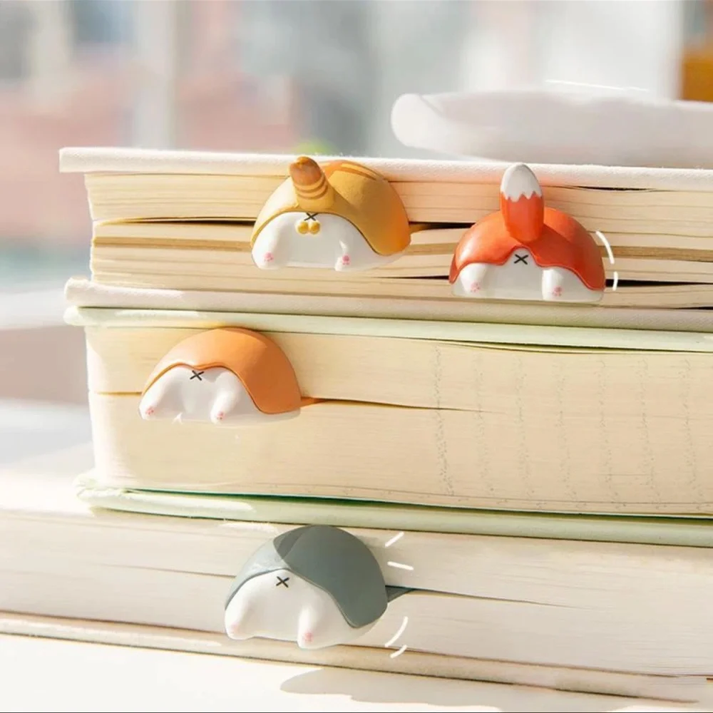 $3 Cat Bum Bookmark. New. Plastic. $3 if bundled